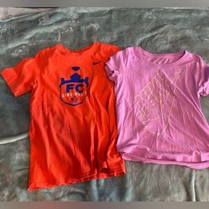 2 Youth Medium Girls Nike T Shirts. FC Cincinnati, Purple